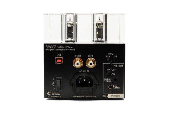 Woo Audio WA7 Fireflies (3rd generation) Balanced Headphone Amplifier DAC