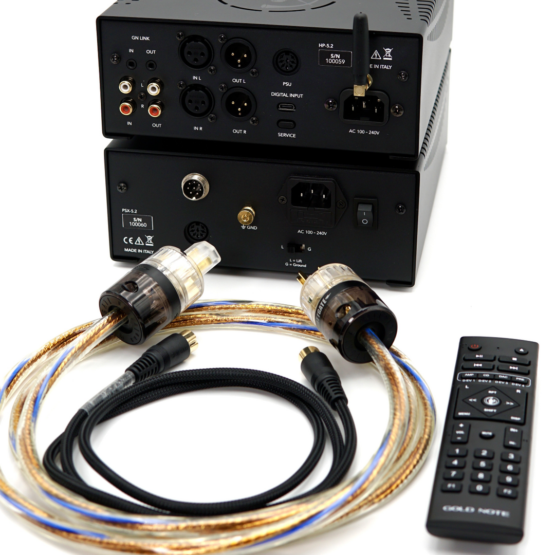 NEW! Gold Note HP-5.2 Headphone Amplifier DAC All in One with PSX-5.2 EVO Power Supply